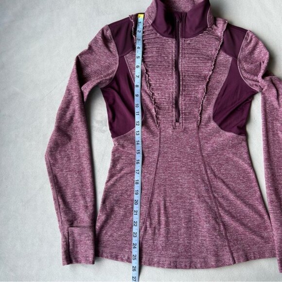 Lululemon ~ Run Your Heart Out Pullover ~ Heathered Plum ~ Womens Size 6 - Picture 10 of 16